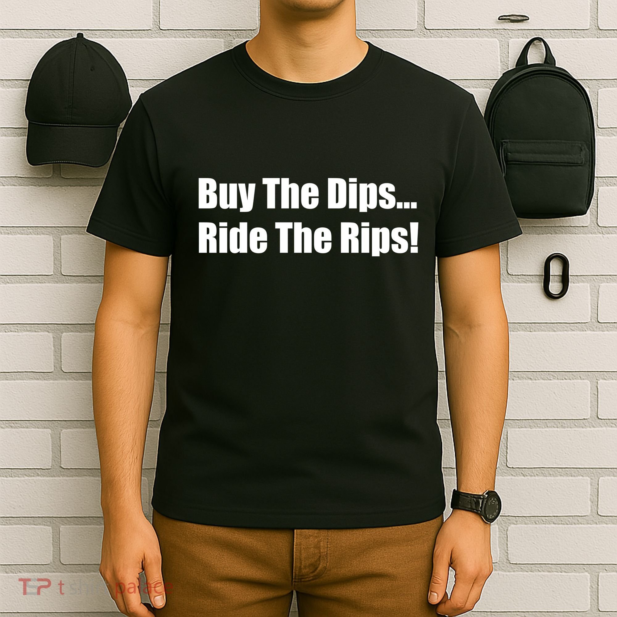 Buy The Dips Ride The Rips Stock T-Shirt