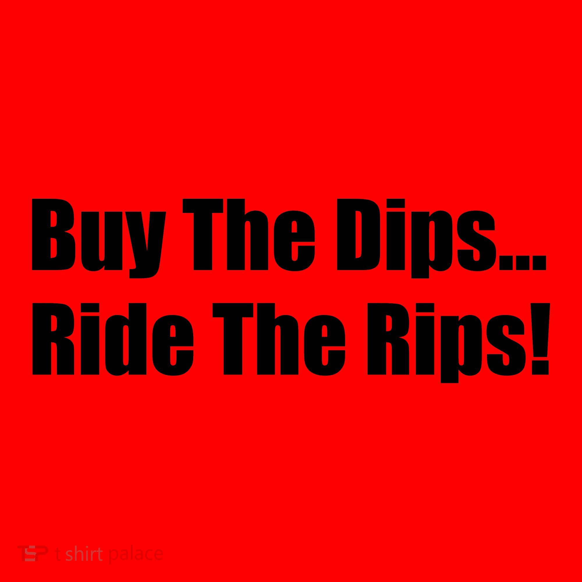 Buy The Dips Ride The Rips Stock Santa Hat