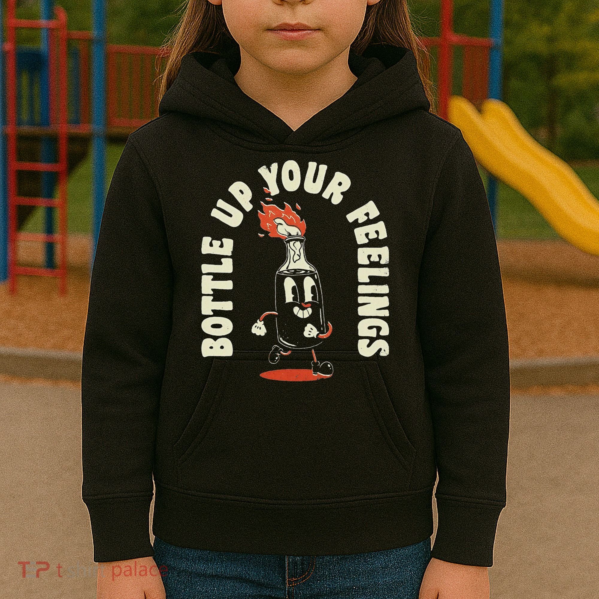 Bottle Up Your Feelings Kids Hoodie