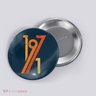Birthday Vintage 70s Style 1971 Button