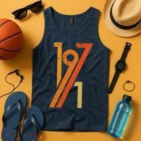 Birthday Vintage 70s Style 1971 Tank Top thumb 4