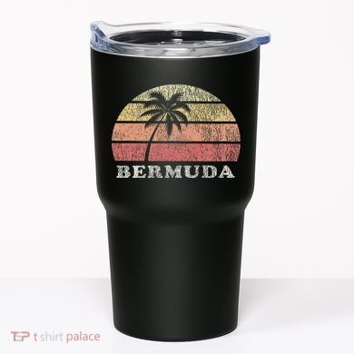 Bermuda Vintage 70s Retro Throwback  Tumbler