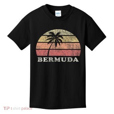 Bermuda Vintage 70s Retro Throwback  Kids T-Shirt