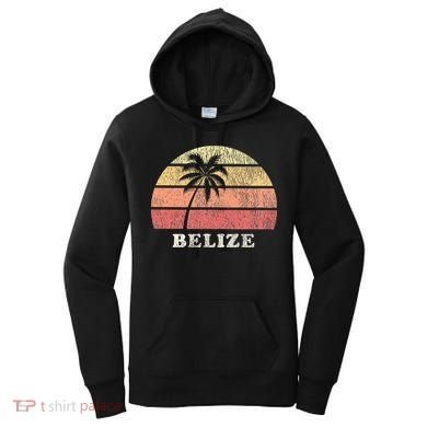Belize Vintage 70s Retro Throwback Design Women's Hoodie