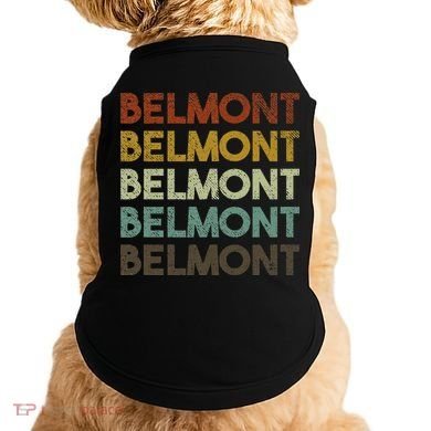 Belmont Vintage 80s Retro Style Doggie Tank