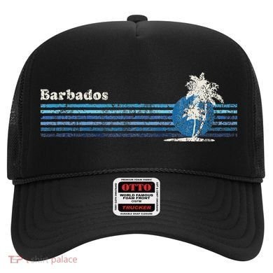 Barbados Vintage 80s Palm Trees Sunset Hat