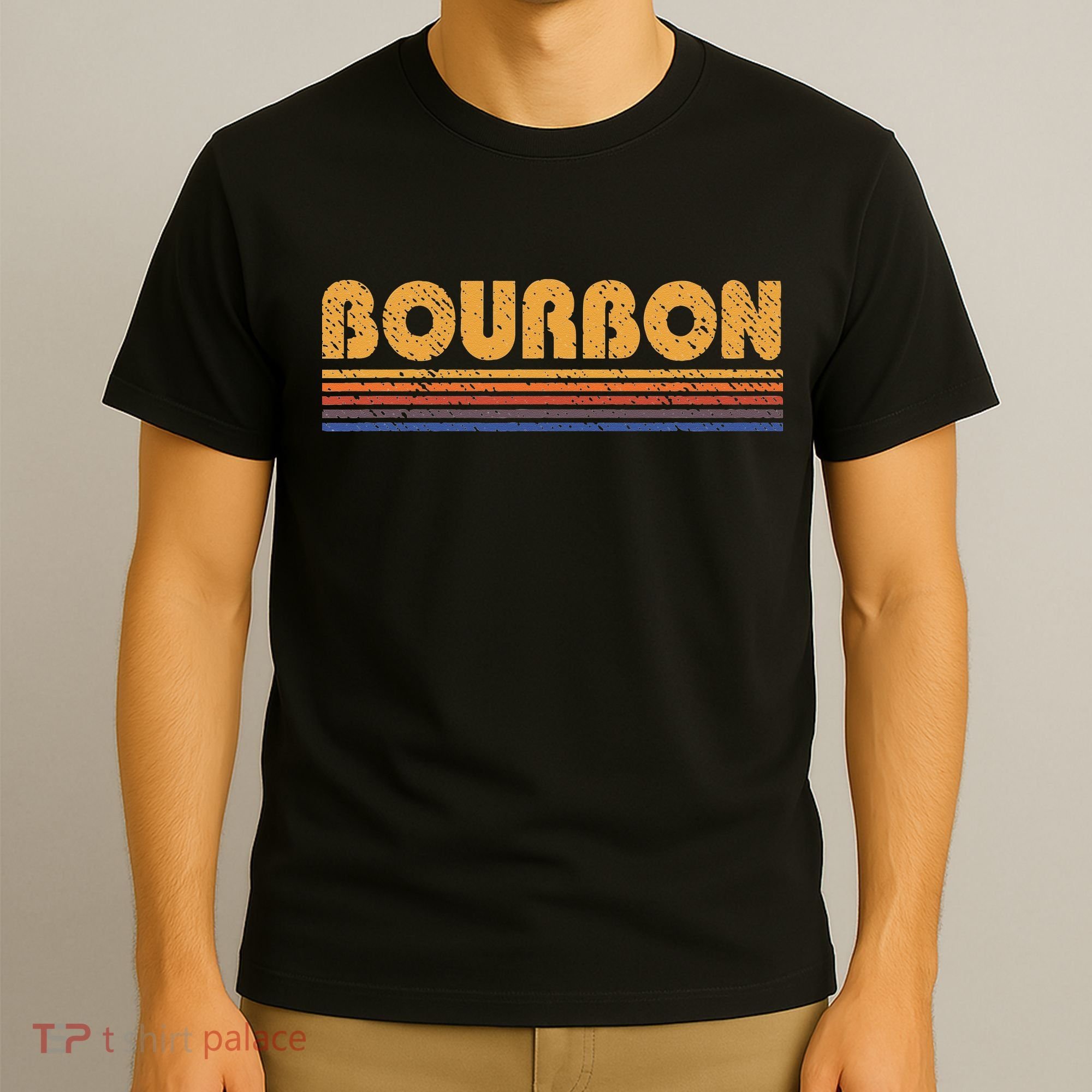 Bourbon Vintage 80s Retro Whiskey T-Shirt