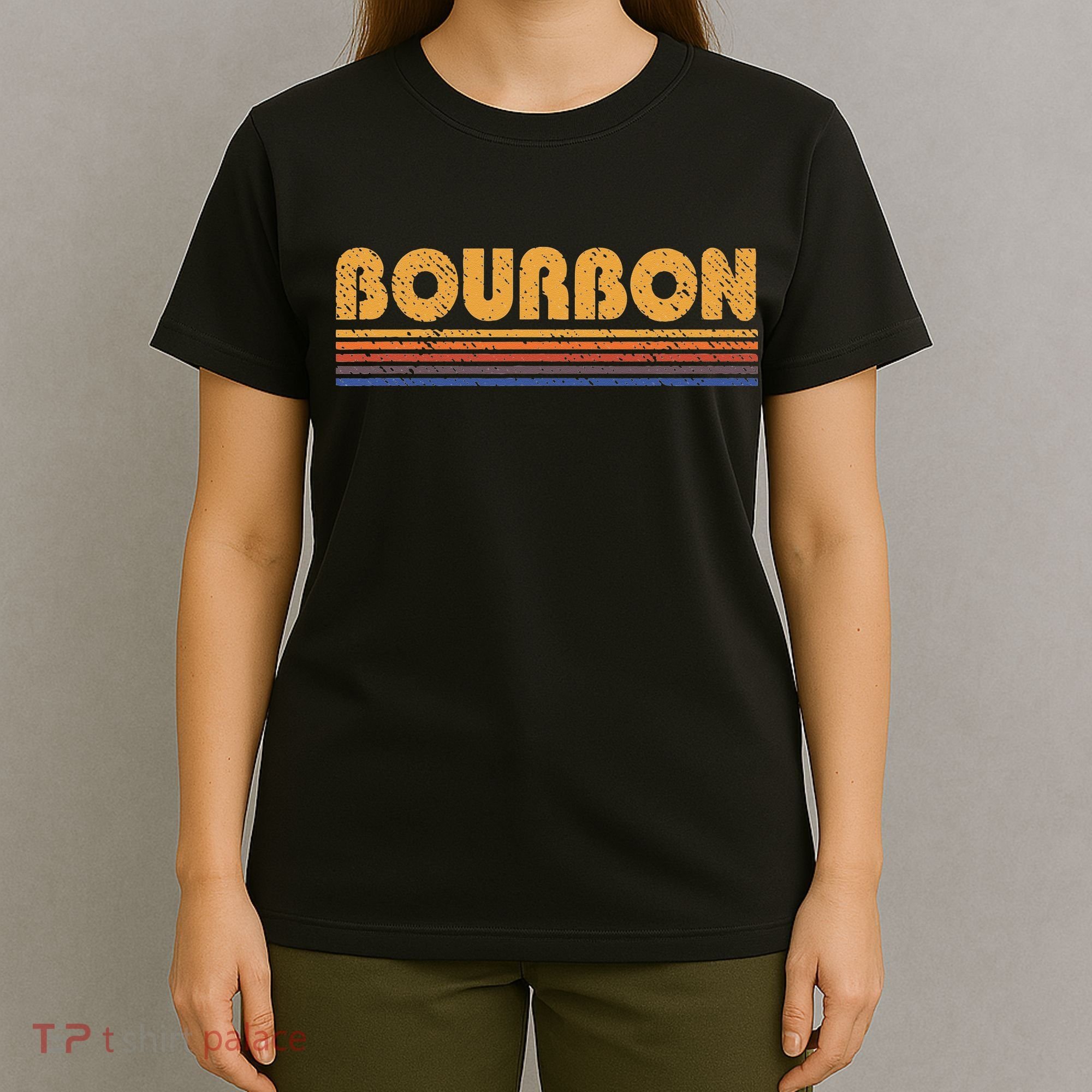 Bourbon Vintage 80s Retro Whiskey T-Shirt