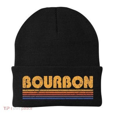 Bourbon Vintage 80s Retro Whiskey Beanie