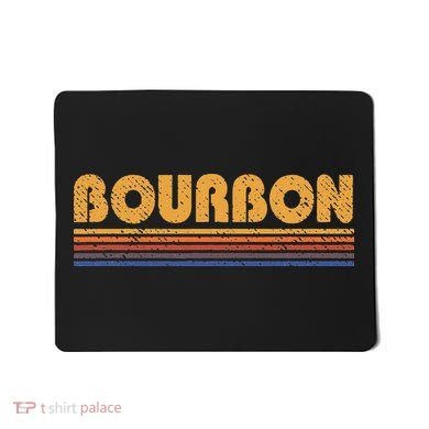 Bourbon Vintage 80s Retro Whiskey Mousepad