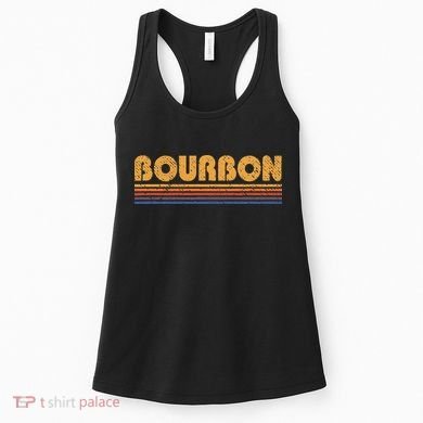 Bourbon Vintage 80s Retro Whiskey Women's Tank Top