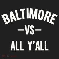 Baltimore Vs All Y’All Golf Towel thumb 3