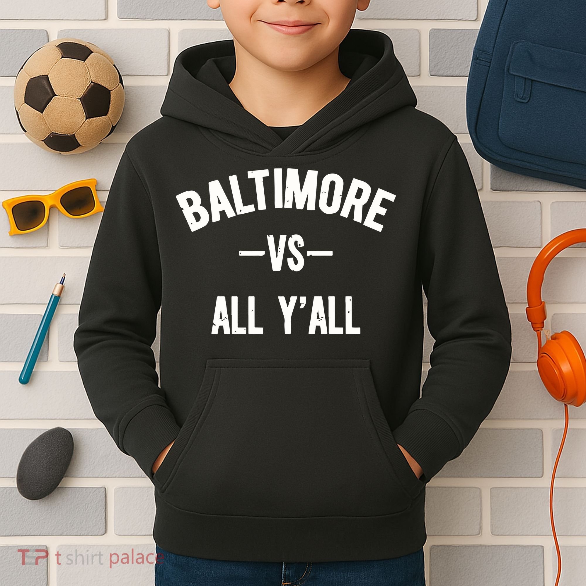Baltimore Vs All Y’All Kids Hoodie
