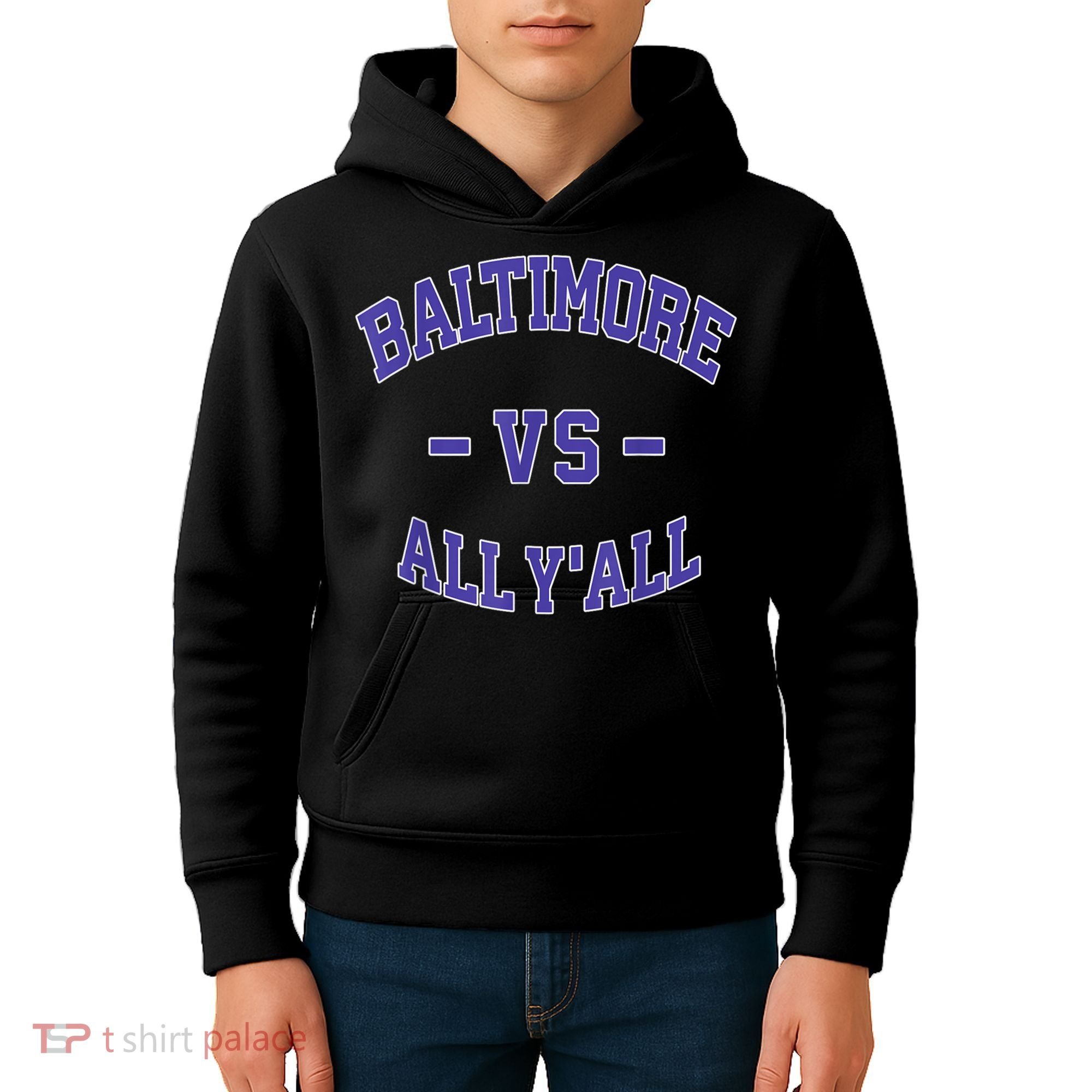 Baltimore Vs All YAll Funny Baltimore Kids Hoodie