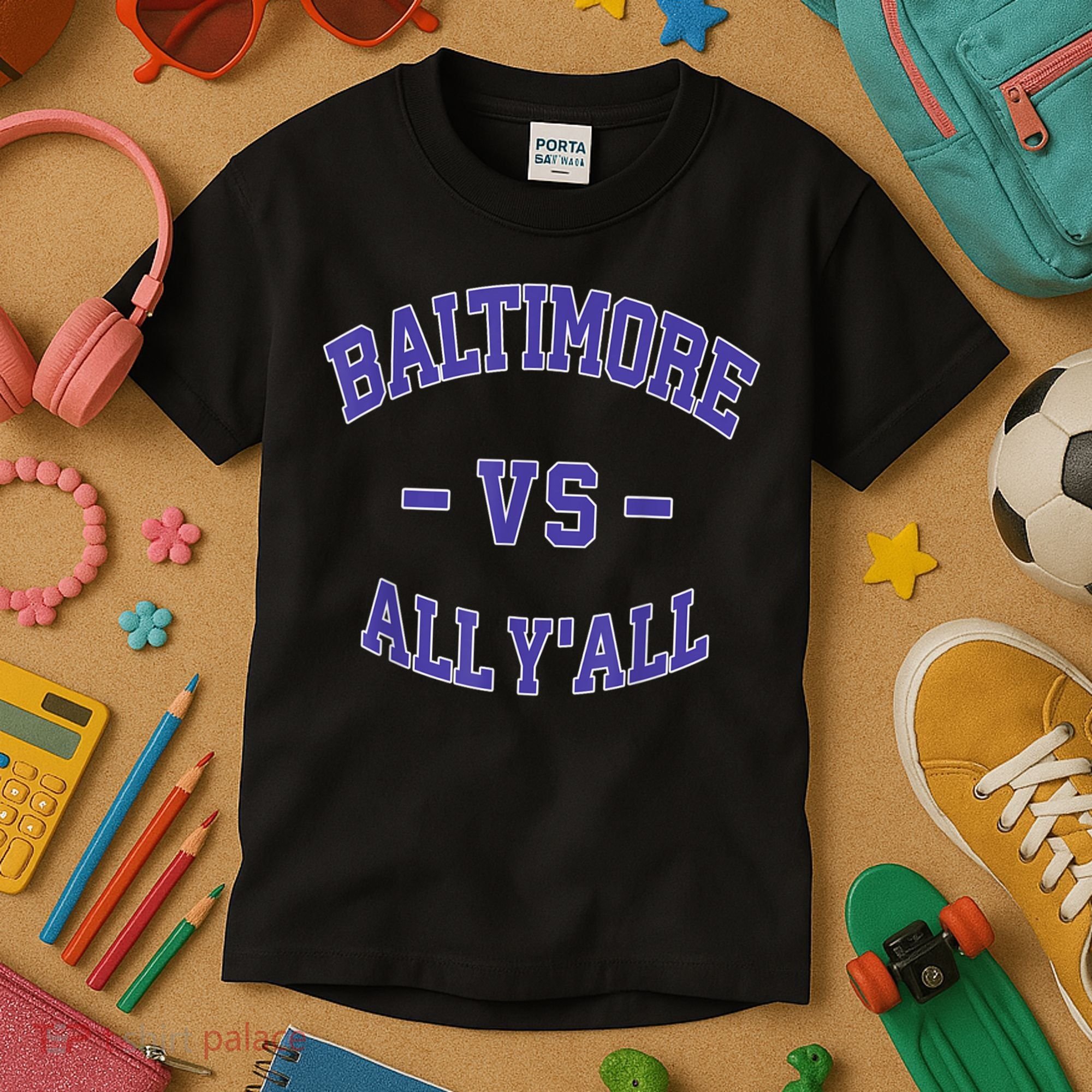 Baltimore Vs All YAll Funny Baltimore Kids T-Shirt