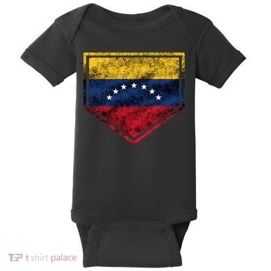 Baseball Venezuela Baby Bodysuit