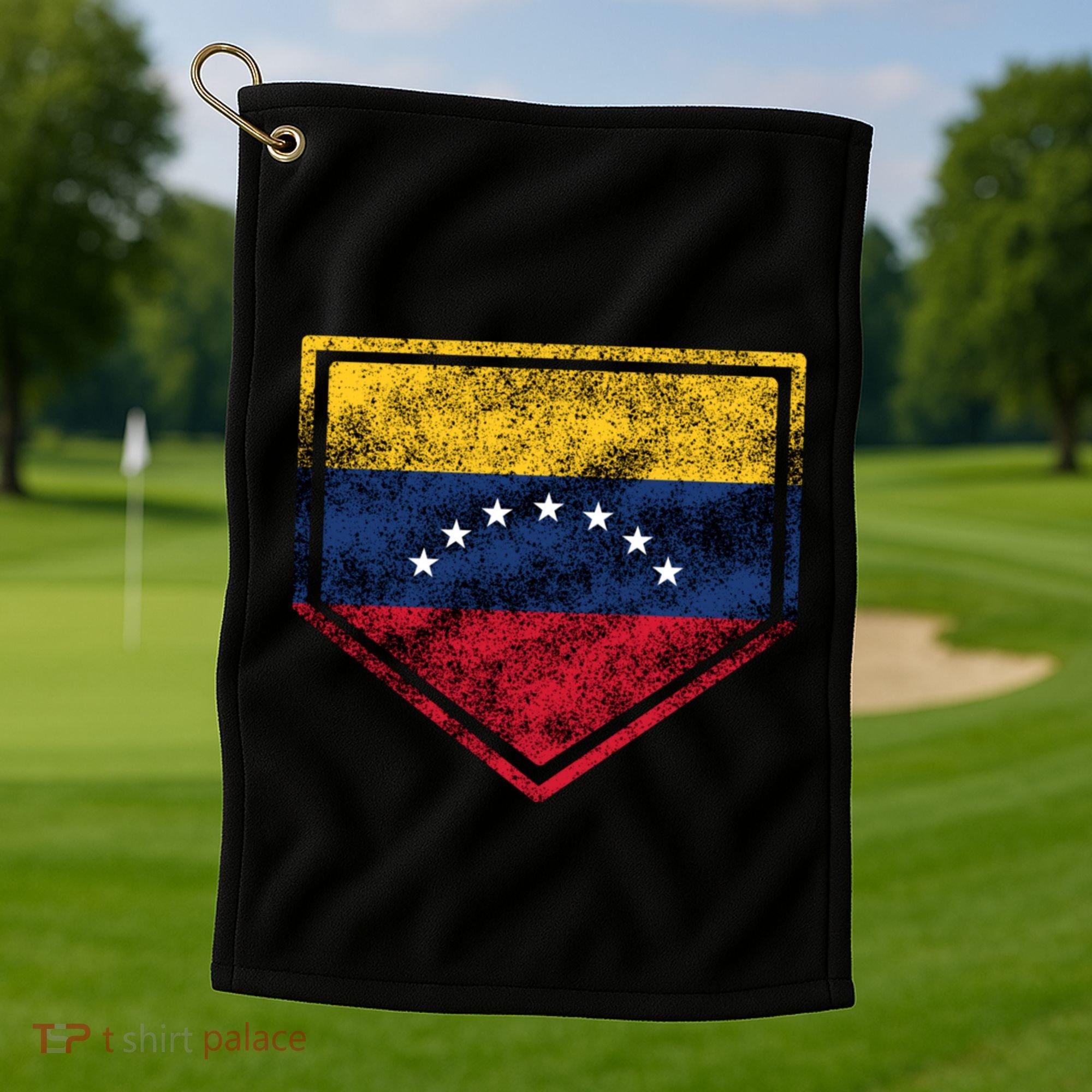 Baseball Venezuela Golf Towel
