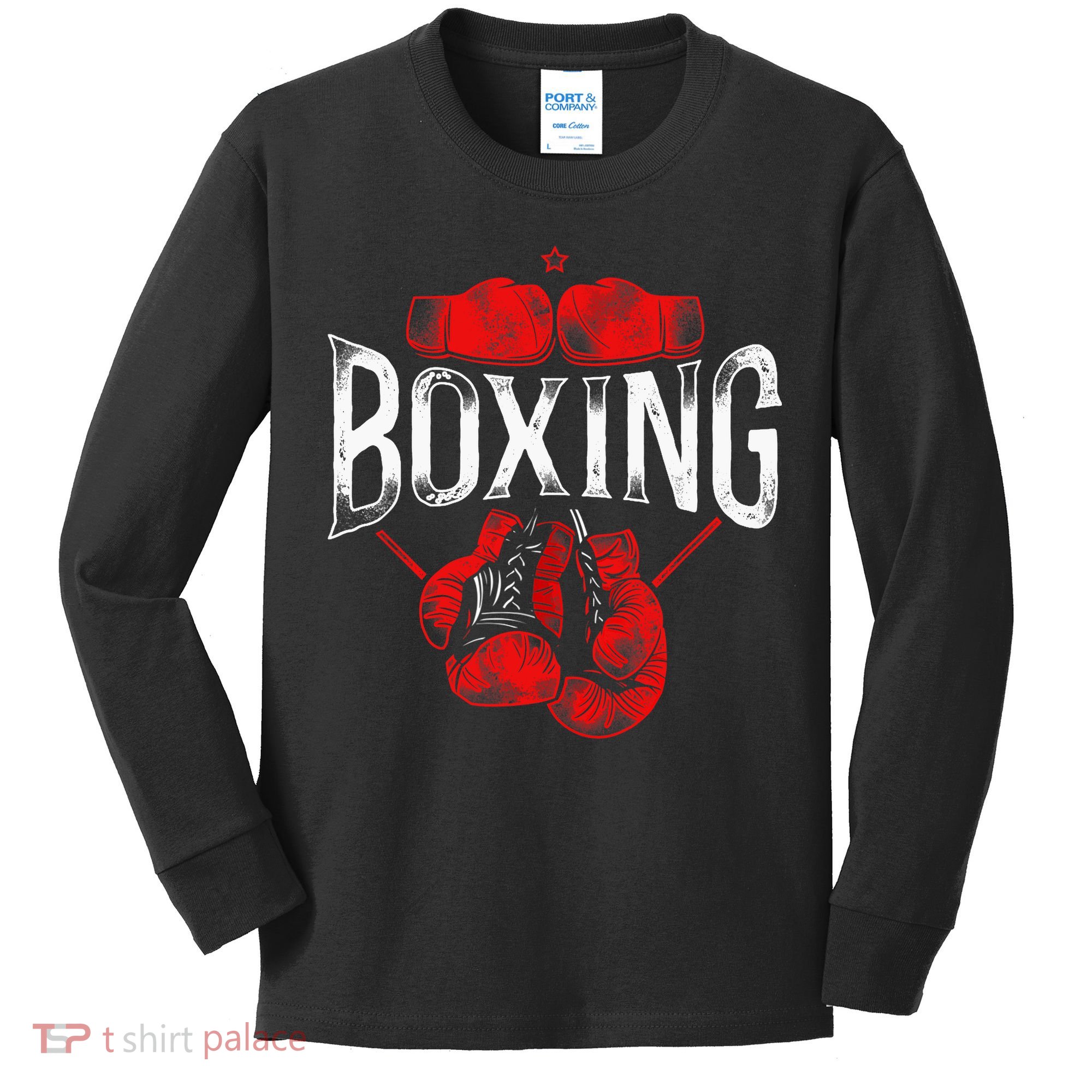 Boxing Vintage Boxing Kids Long Sleeve Shirt