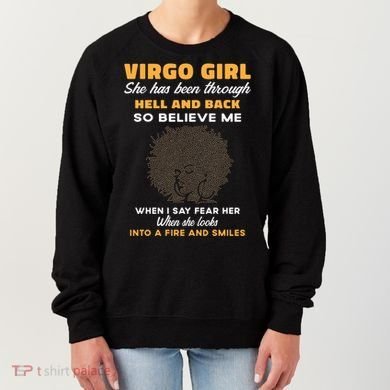 Black Virgo Born August September Birthday Meaningful Gift Women's Sweatshirt
