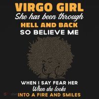 Black Virgo Born August September Birthday Meaningful Gift Doggie Tank thumb 4