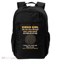 Black Virgo Born August September Birthday Meaningful Gift Backpack thumb 0
