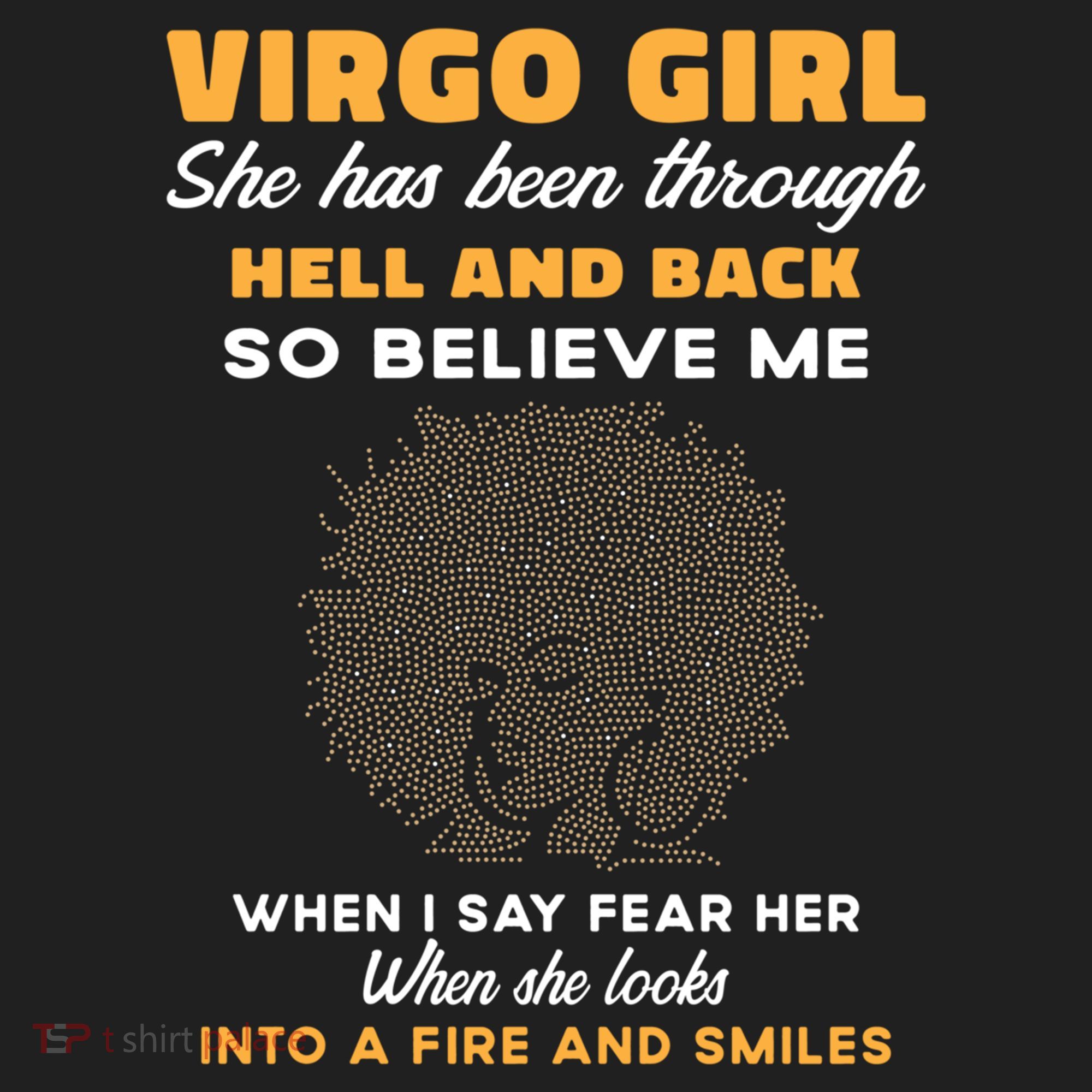 Black Virgo Born August September Birthday Meaningful Gift Golf Towel