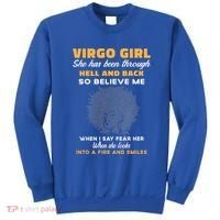 Black Virgo Born August September Birthday Meaningful Gift Sweatshirt thumb 0