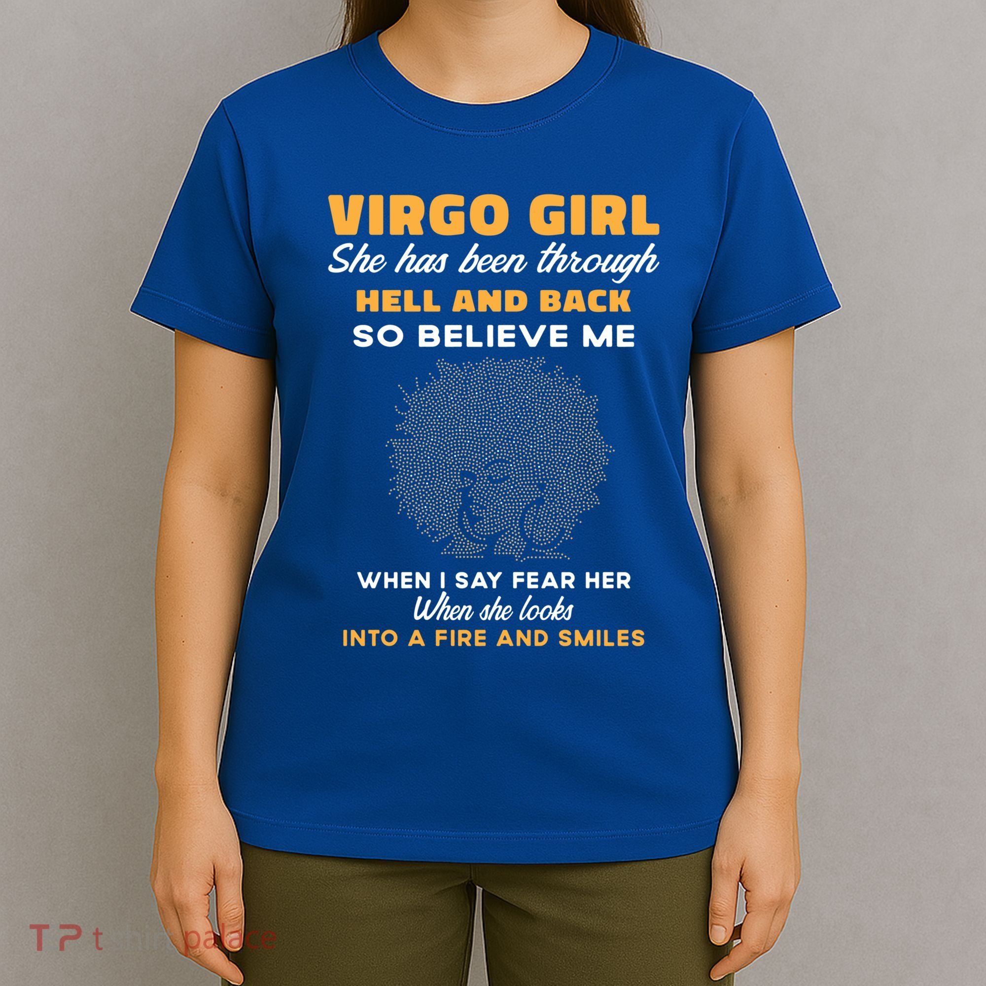 Black Virgo Born August September Birthday Meaningful Gift T-Shirt