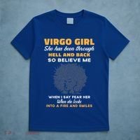 Black Virgo Born August September Birthday Meaningful Gift T-Shirt thumb 5