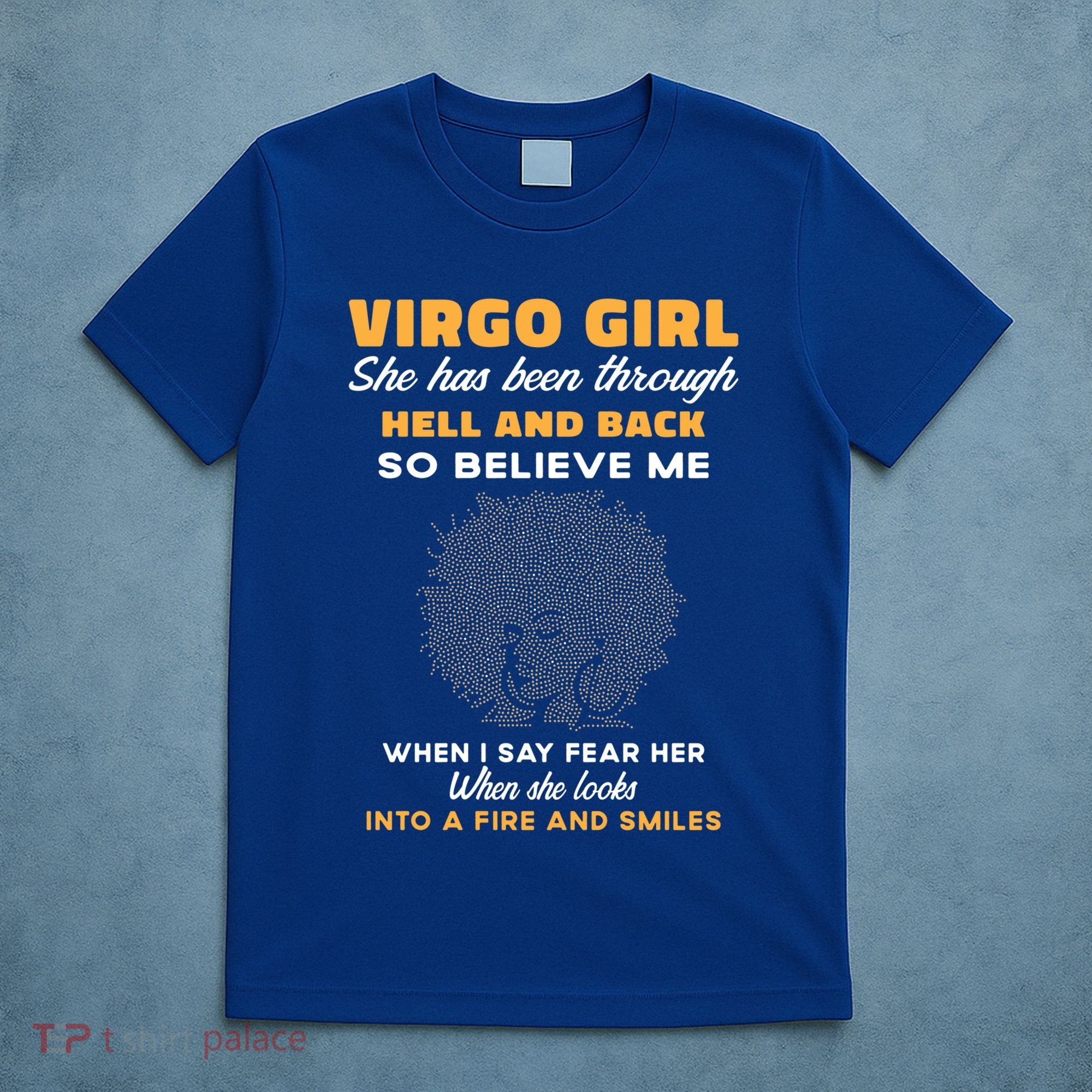 Black Virgo Born August September Birthday Meaningful Gift T-Shirt