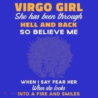 Black Virgo Born August September Birthday Meaningful Gift Coaster thumb 2
