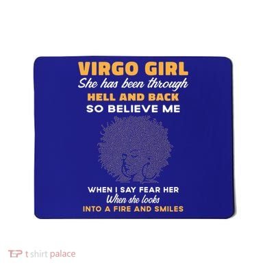 Black Virgo Born August September Birthday Meaningful Gift Mousepad