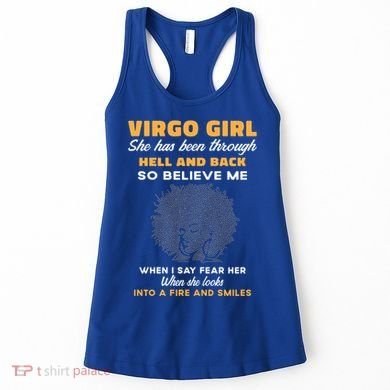 Black Virgo Born August September Birthday Meaningful Gift Women's Tank Top