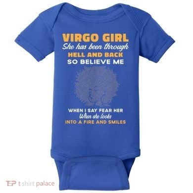 Black Virgo Born August September Birthday Meaningful Gift Baby Bodysuit