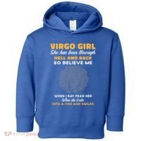 Black Virgo Born August September Birthday Meaningful Gift Toddler Hoodie thumb 0