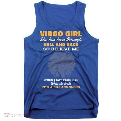 Black Virgo Born August September Birthday Meaningful Gift Tank Top
