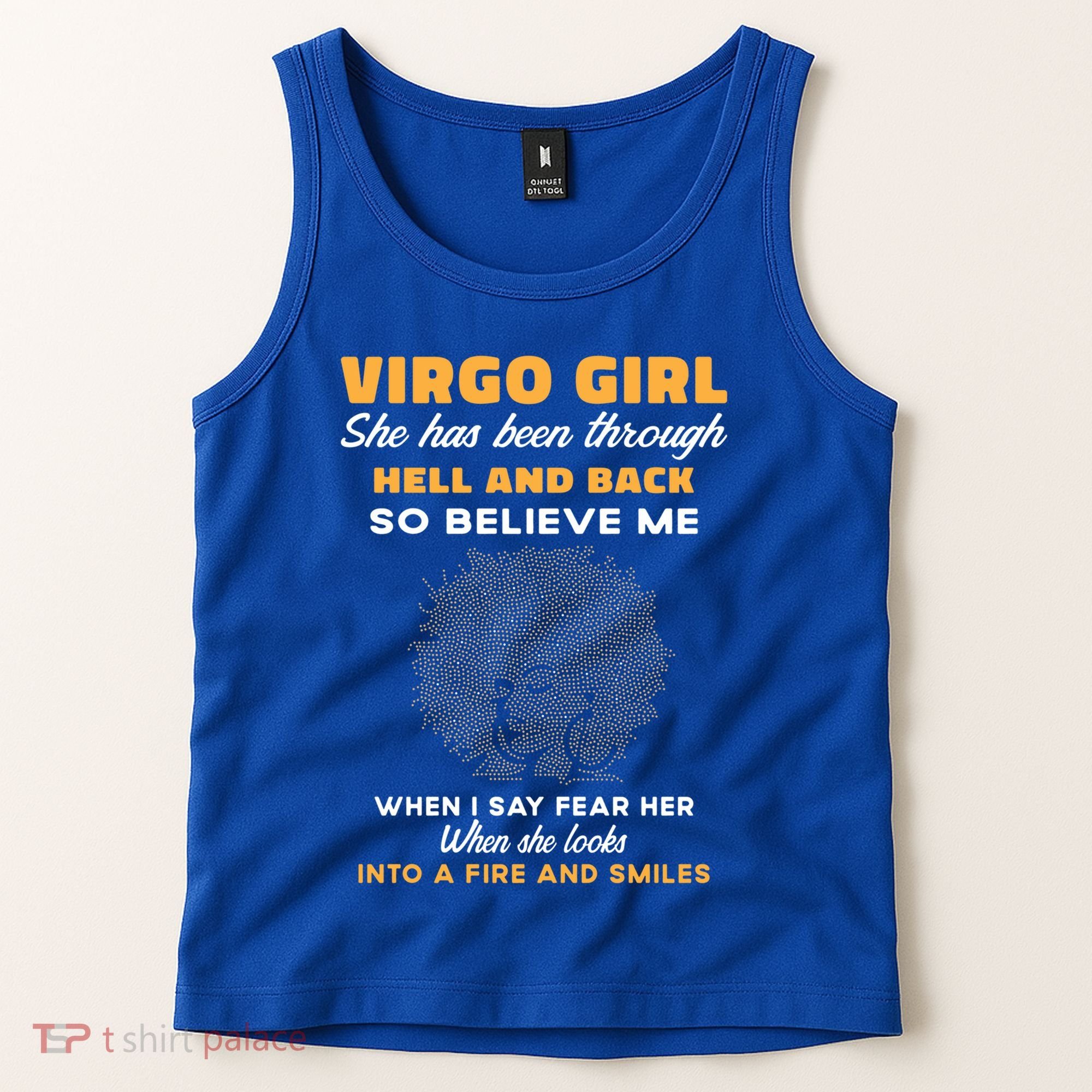 Black Virgo Born August September Birthday Meaningful Gift Tank Top