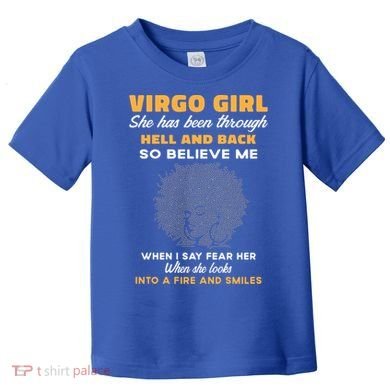 Black Virgo Born August September Birthday Meaningful Gift Toddler T-Shirt