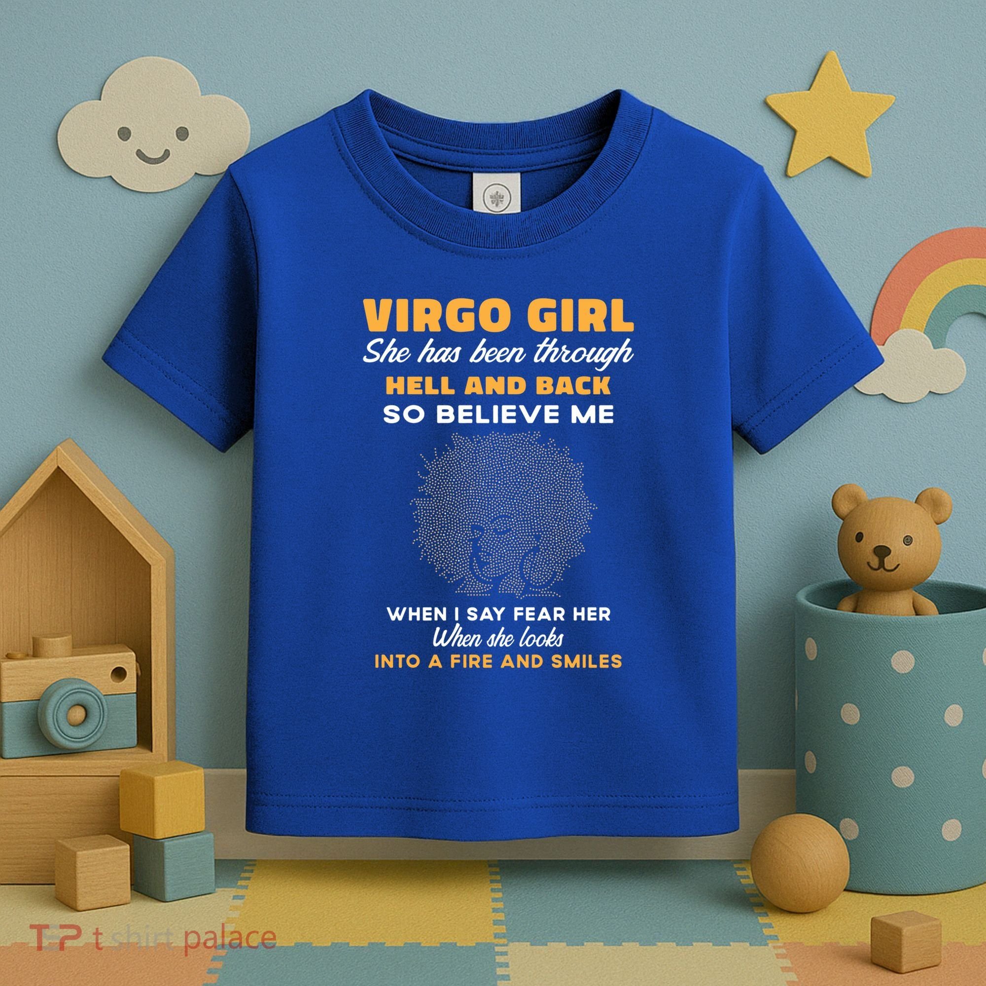 Black Virgo Born August September Birthday Meaningful Gift Toddler T-Shirt