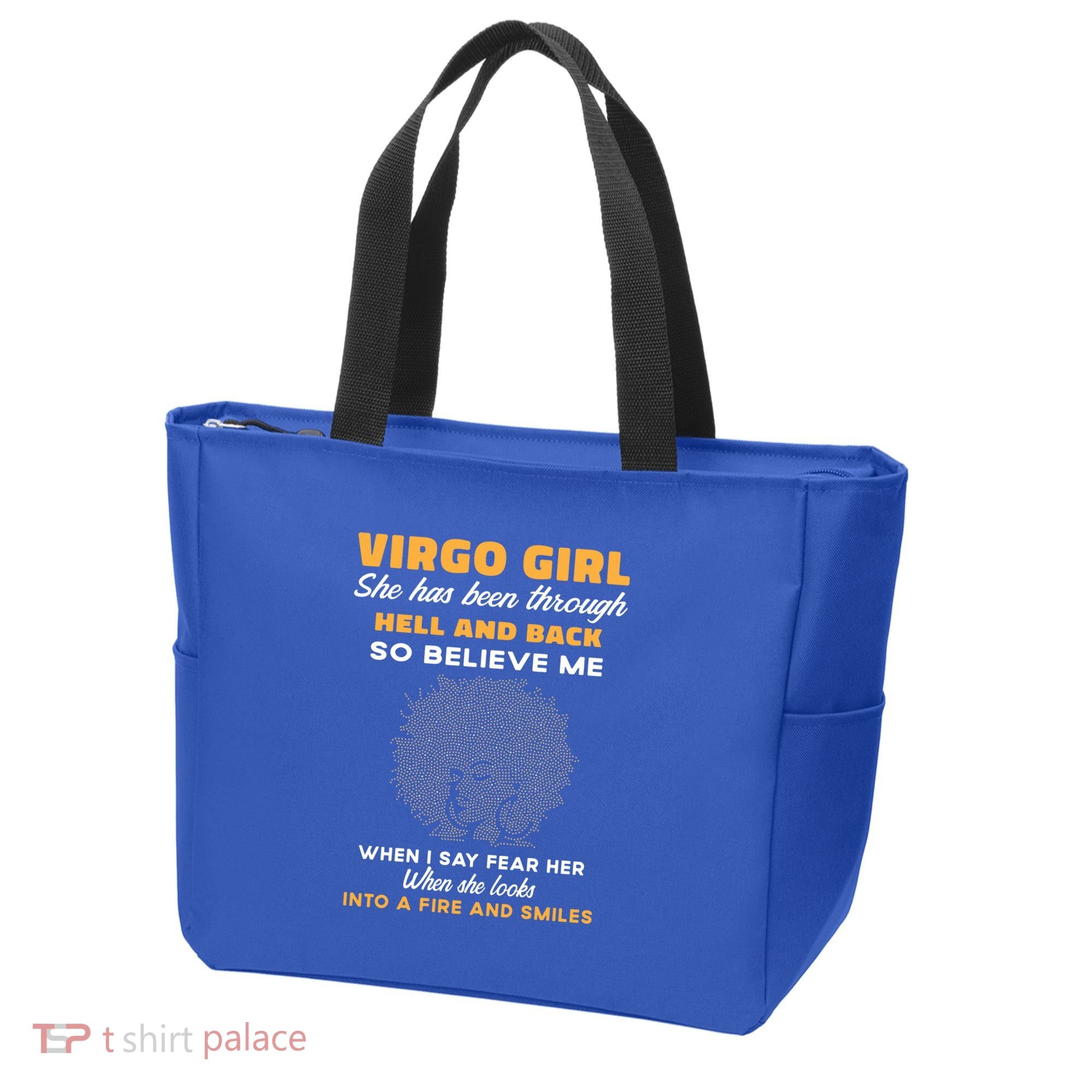 Black Virgo Born August September Birthday Meaningful Gift Tote Bag