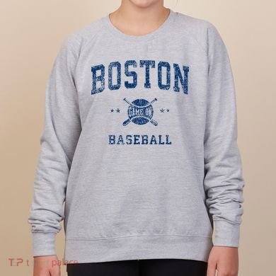 Boston Vintage Baseball Throwback Women's Sweatshirt
