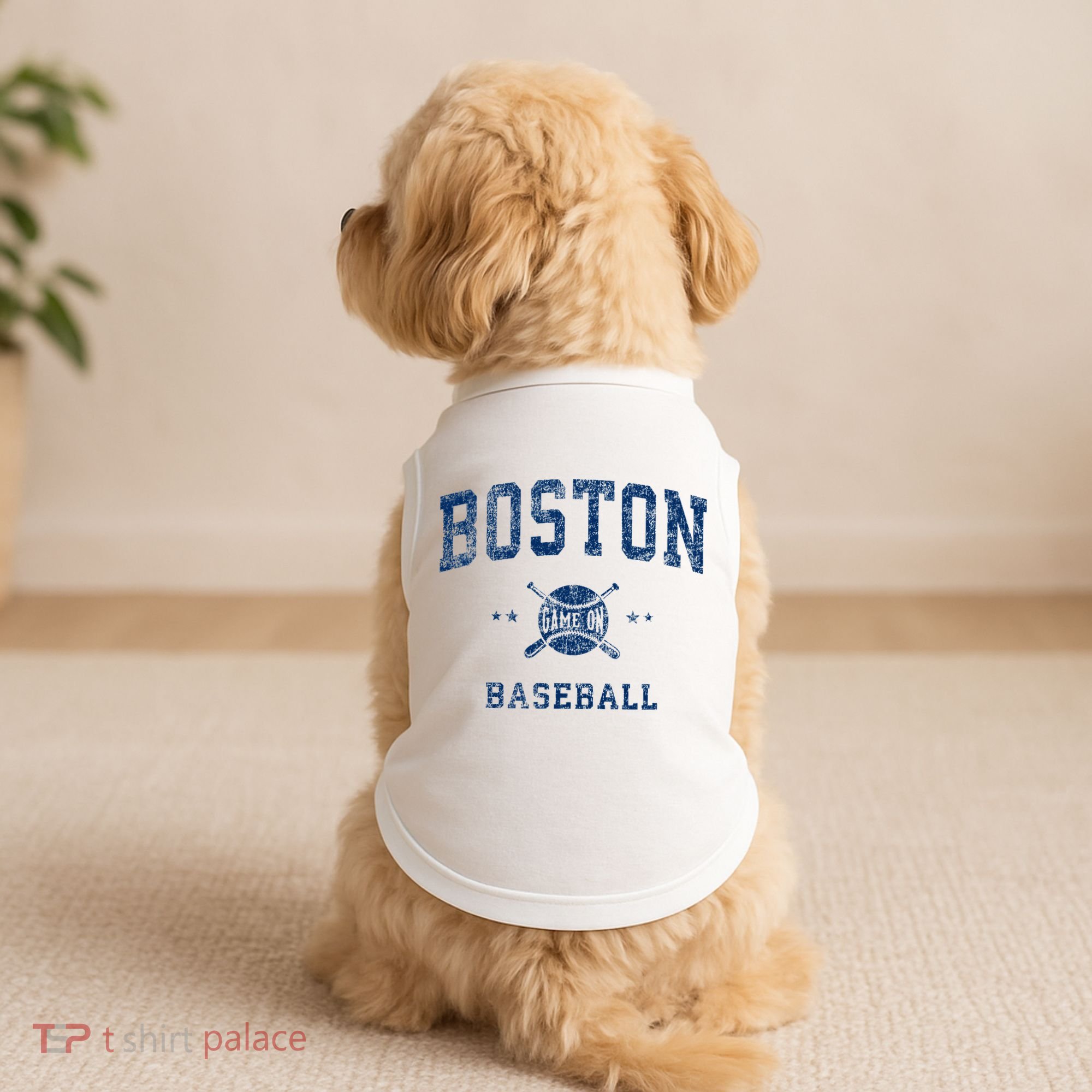 Boston Vintage Baseball Throwback Doggie Tank