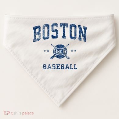 Boston Vintage Baseball Throwback USA-Made Doggie Bandana