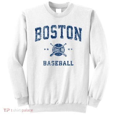 Boston Vintage Baseball Throwback Sweatshirt