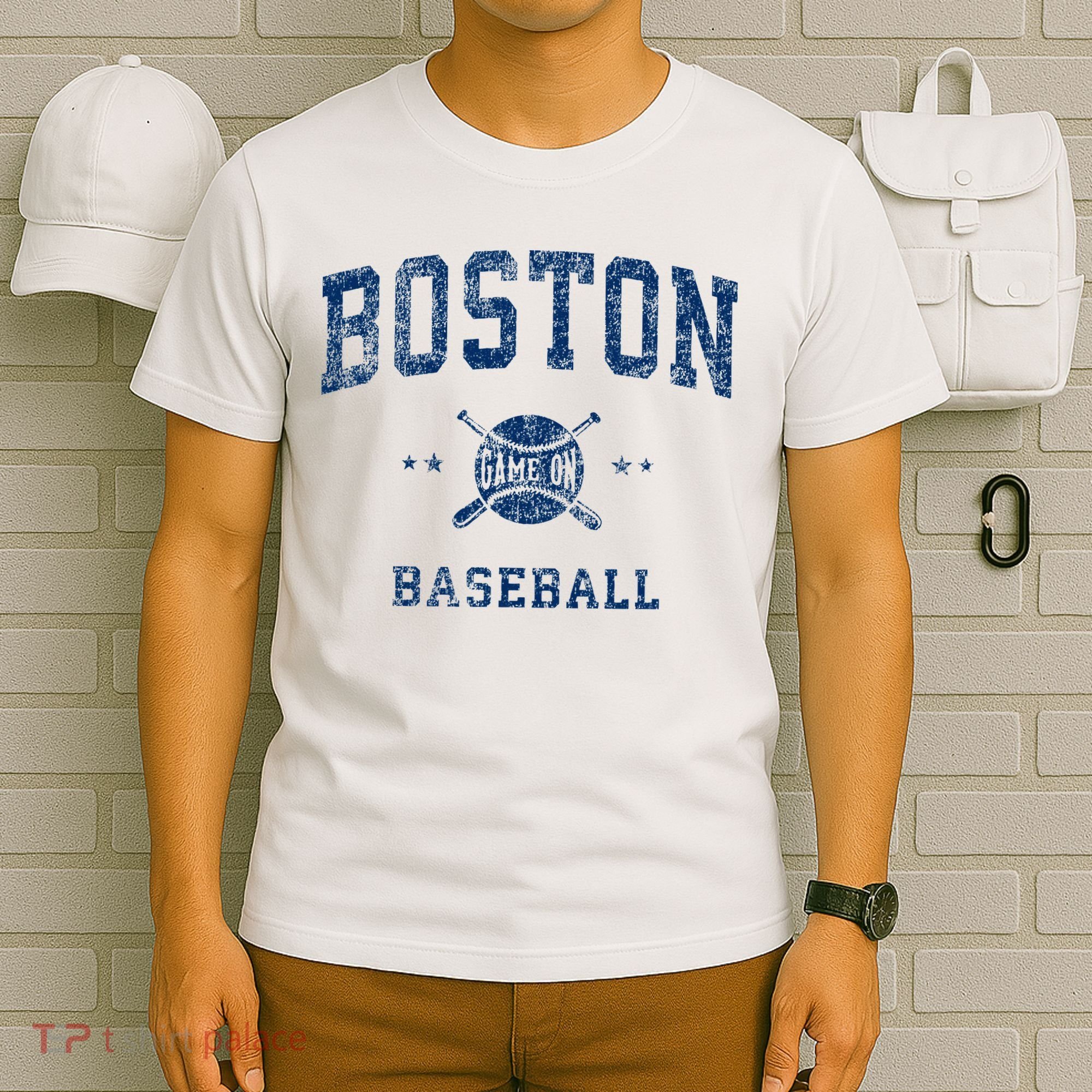 Boston Vintage Baseball Throwback T-Shirt