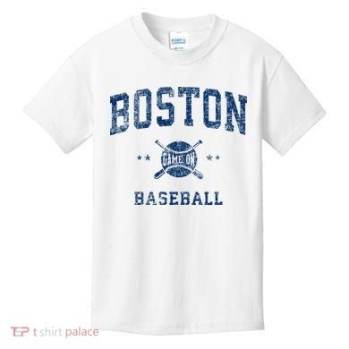 Boston Vintage Baseball Throwback Kids T-Shirt
