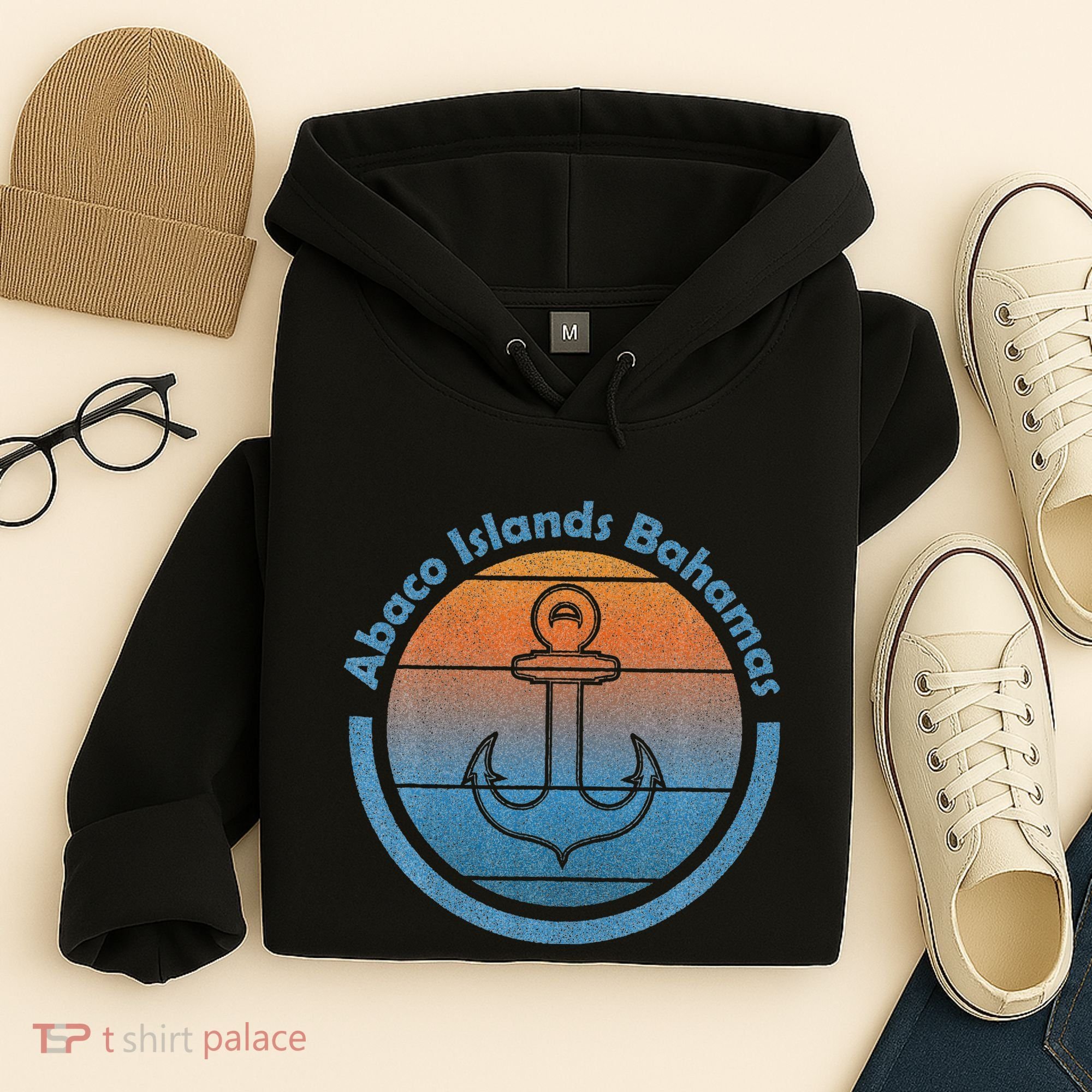 Bahama Vibes Bahamian Sailing Anchor Abaco Islands Bahamas Hoodie