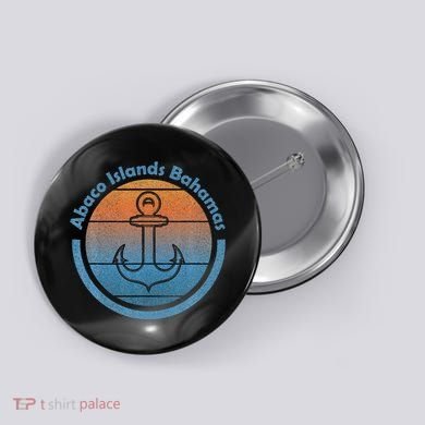 Bahama Vibes Bahamian Sailing Anchor Abaco Islands Bahamas Button