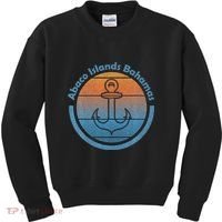Bahama Vibes Bahamian Sailing Anchor Abaco Islands Bahamas Kids Sweatshirt thumb 0