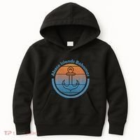 Bahama Vibes Bahamian Sailing Anchor Abaco Islands Bahamas Kids Hoodie thumb 0